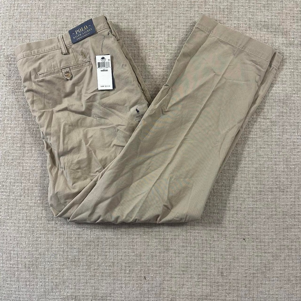 Polo Ralph Lauren Chino Pants NWT W44 L32 Khaki New With Tags Classic